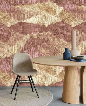 FESTIVAL 333563 - Red wallpaper by Eijffinger - view 2