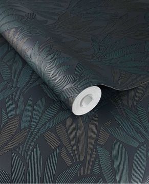 GILDED 340153 - Blue wallpaper by Eijffinger - view 2