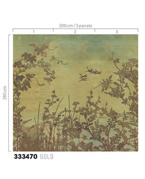 EMERALD 333470 - Green wallpaper by Eijffinger - view 2