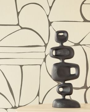 SOLANGE 340280 - White wallpaper by Eijffinger - view 3
