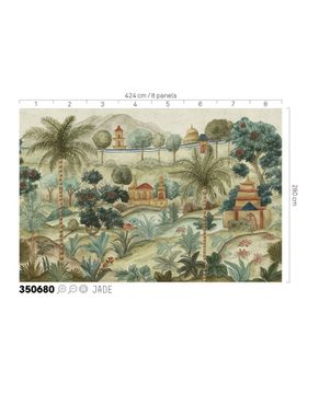 AMBER 350680 - Multicolour wallpaper by Eijffinger - view 2