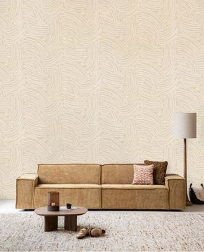 CALM CRAFTED 363281 - Beige wallpaper by Eijffinger - view 2