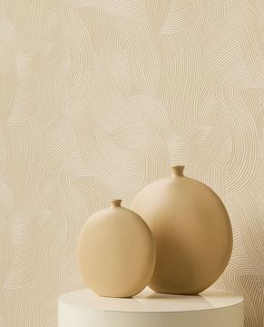 CALM CRAFTED 363273 - Beige wallpaper by Eijffinger - view 3