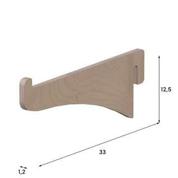 Wooden hook L.30 cm for Wally displays by Esposit - view 2