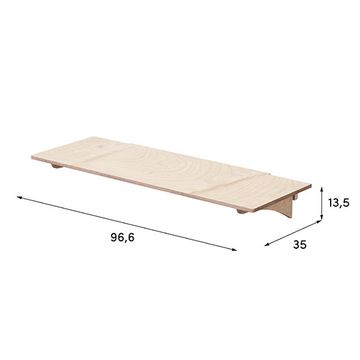 Shelf 97 x 35 cm for Wally displays by Esposit - view 2