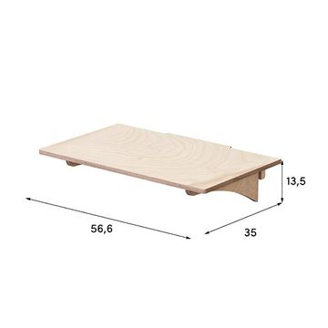 Shelf 57 x 35 cm for Wally displays by Esposit - view 2