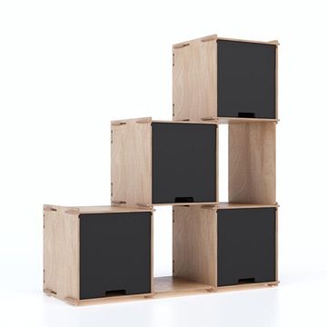 Checkmate X4 – Transparent finish - display shelving by Esposit - view 3