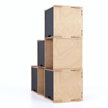 Checkmate X4 - Blackboard - display shelving by Esposit - view 3