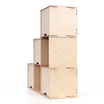 Checkmate X4 – Transparent finish - display shelving by Esposit - view 4