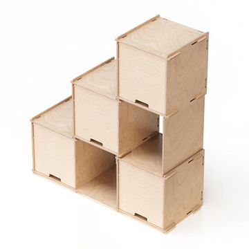 Checkmate X4 – Transparent finish - display shelving by Esposit - view 5