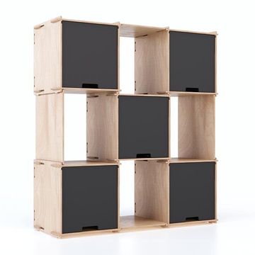 Checkmate X5 – Transparent finish - display shelving by Esposit - view 4