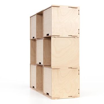 Checkmate X5 – Transparent finish - display shelving by Esposit - view 3