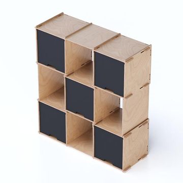 Checkmate X5 - Blackboard - display shelving by Esposit - view 4
