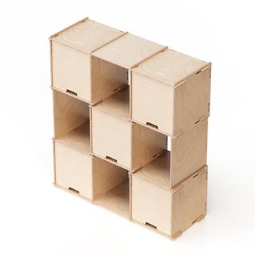Checkmate X5 – Transparent finish - display shelving by Esposit - view 5