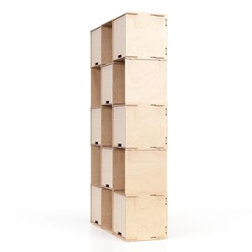 Checkmate X8 – Transparent finish - display shelving by Esposit - view 3