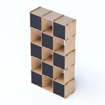 Checkmate X8 - Blackboard - display shelving by Esposit - view 8