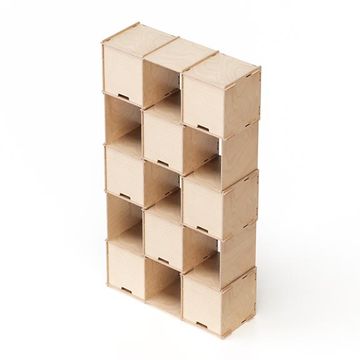 Checkmate X8 – Transparent finish - display shelving by Esposit - view 4