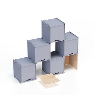 Checkmate X6 – Transparent finish - display shelving by Esposit - view 6