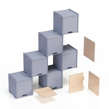 Checkmate X6 – Transparent finish - display shelving by Esposit - view 8
