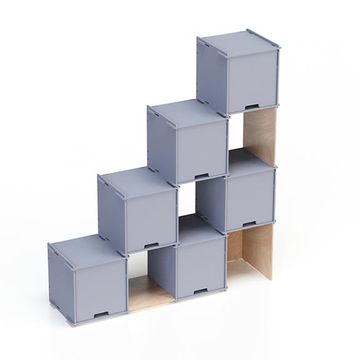 Checkmate X6 – Transparent finish - display shelving by Esposit - view 9