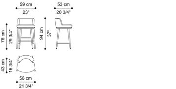BARE - bar stool by ETRO Home Interiors - view 8