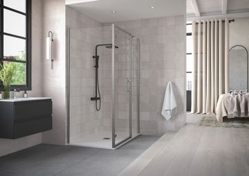 ETO Hinge Door with Side Panel by Flair Showers - view 3