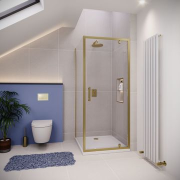 VERVE PRO 8 Pivot Door with Frameless Side Panel by Flair Showers - view 3
