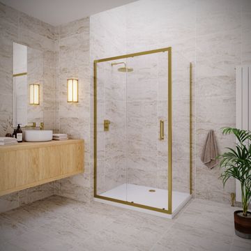 VERVE PRO 8 Sliding Door with Frameless Side Panel by Flair Showers - view 2