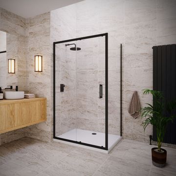 VERVE PRO 8 Sliding Door with Frameless Side Panel by Flair Showers - view 4