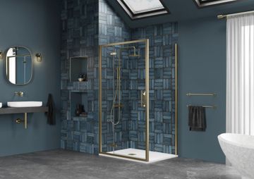 ETO Hinge & Inline Door with Side Panel by Flair Showers - view 3