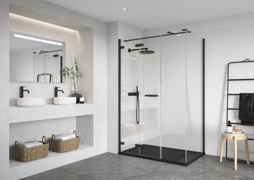 ORO Bifold Door with Side Panel by Flair Showers - view 8