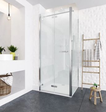 ORO Bifold Door with Side Panel by Flair Showers - view 2