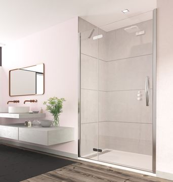 ORO Hinge & Inline Door with Side Panel by Flair Showers - view 7