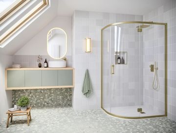 ILI Hinged Offset Quadrant by Flair Showers - view 2