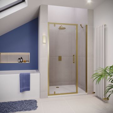 VERVE PRO 8 Pivot Door with Inline Panel by Flair Showers - view 2