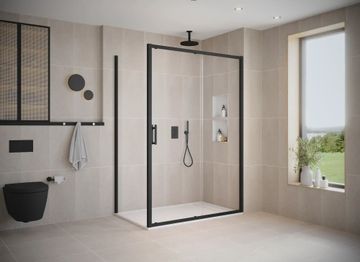 ILI Slider Door with Frameless Side Panel by Flair Showers - view 8