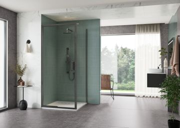 ETO Infold Door with Side Panel by Flair Showers - view 2