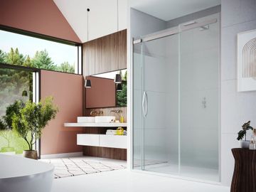 ORO Sliding Door with Two Inline Panels by Flair Showers - view 3
