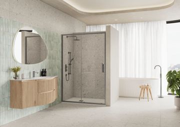 ETO Sliding Door with Inline Panel by Flair Showers - view 3