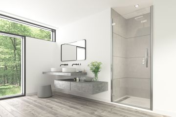 ORO Hinge Door with Side Panel by Flair Showers - view 8