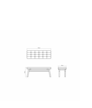 Circa17 Bench with Cushion by KARPENTER - view 4