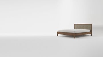 Circa17 King Size Bed Fabric Headboard No Storage by KARPENTER - view 7