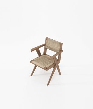 Armchair w Natural Paper Cord by KARPENTER - view 3