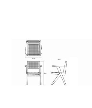 Armchair w Natural Paper Cord by KARPENTER - view 4