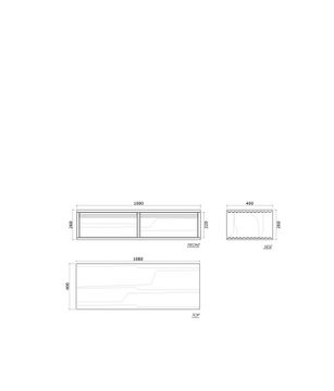 Aequilibris Hanging Cabinet with 2 Drawers by KARPENTER - view 5