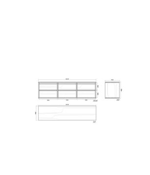 Aequilibris Hanging Cabinet with 6 Drawers by KARPENTER - view 5