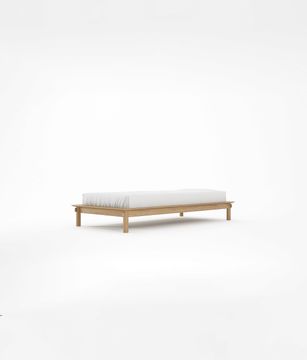 Tenon Single Size Bed Without Headboard by KARPENTER - view 2