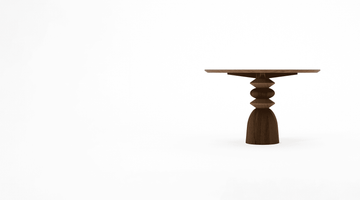 Staccato Round Dining Table 120 Amber Cocoa by KARPENTER - view 5