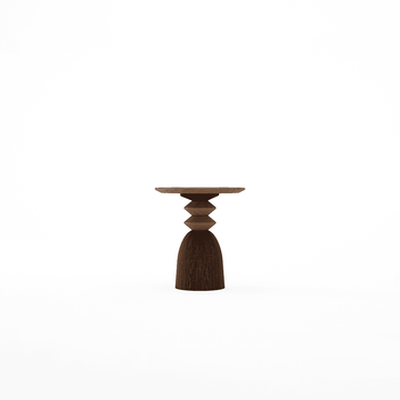 Staccato Round Side Table Amber Cocoa by KARPENTER - view 2