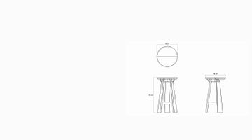 East Round Counter Stool by KARPENTER - view 8